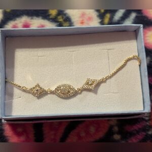 Pretty Bird Gold Bracelet with Sparkling Accents